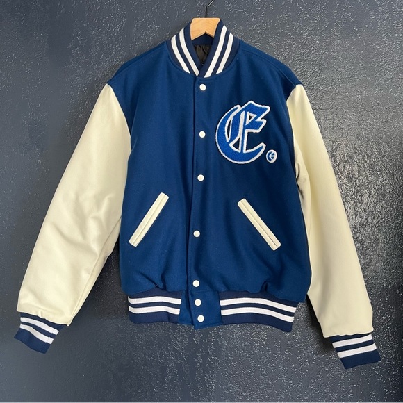 ethika Other - Ethika Monogram Blue Varsity Jacket